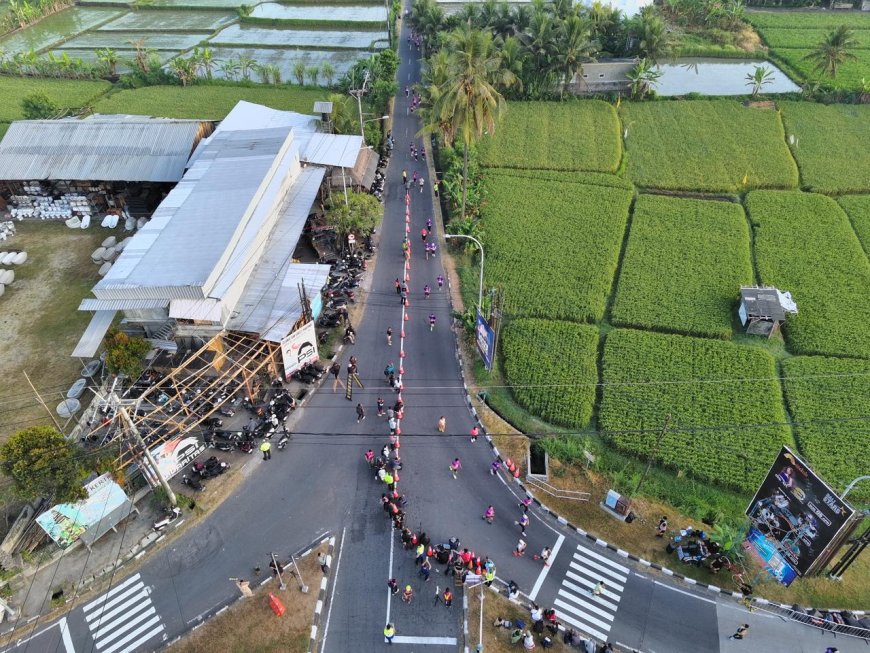 ETLE Drone Patrol Amankan Jalur Lari di Kemala Run