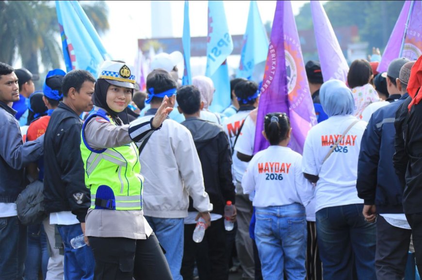 Polri Apresiasi Aksi Buruh yang Aman dan Terkendali