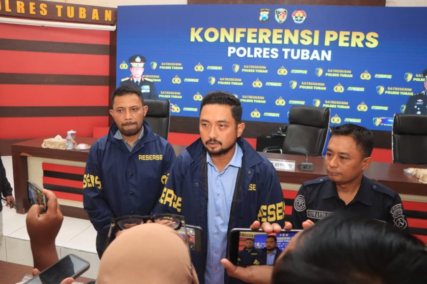Polres Tuban Tindak Jaringan Pengedar Uang Palsu