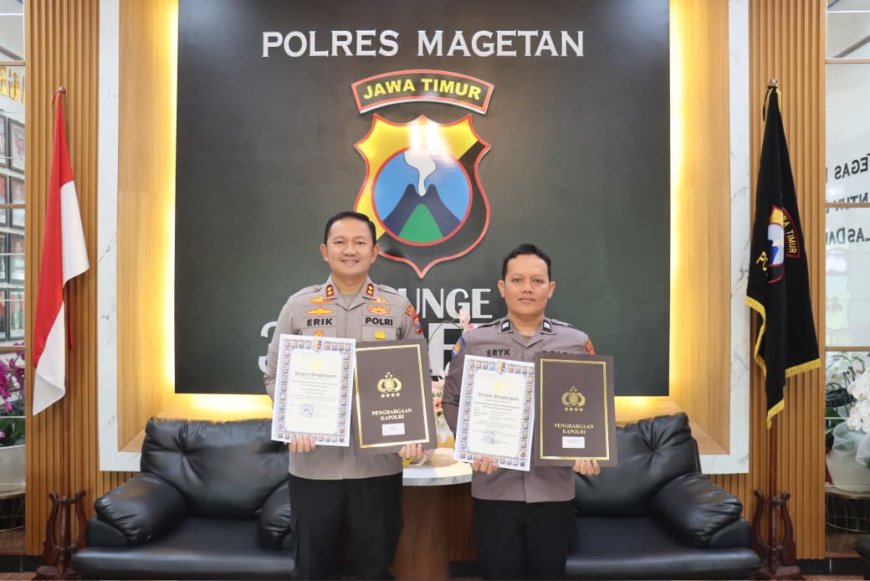 Penghargaan dari Kapolri dan Dirjen Perbendaharaan Jatim Jadi Kebanggaan Polres Magetan
